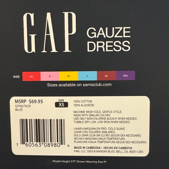 NWT GAP
CHIFFON DRESS zise: XS - Picture 8 of 8